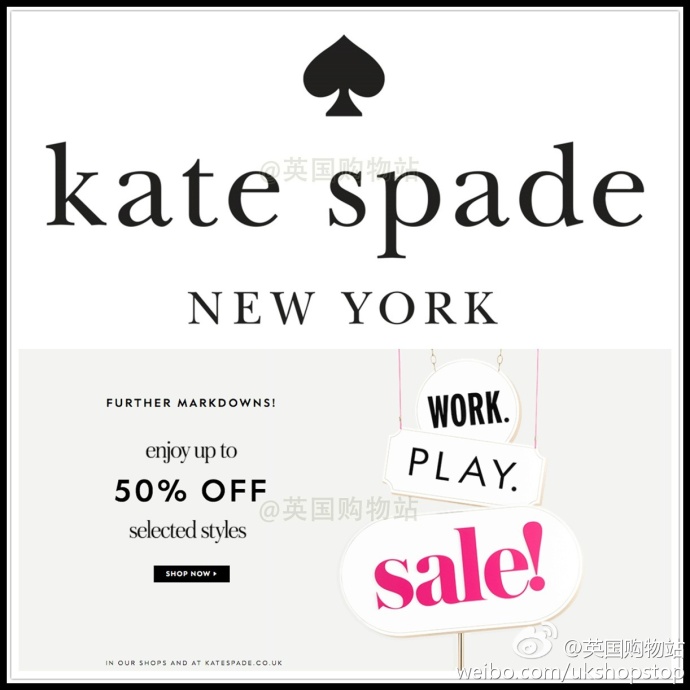 Kate Spade官网冬季Sale全部30% - 50% OFF，只限英国，全英免邮 + 免费退换！！！