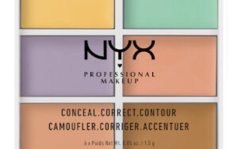 NYX六色修容遮瑕盘8折闪促，20% OFF的Code： WK20，满40镑全球免邮，可用支付宝