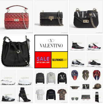Valentino包包鞋子卫衣配饰等40% - 60% OFF！