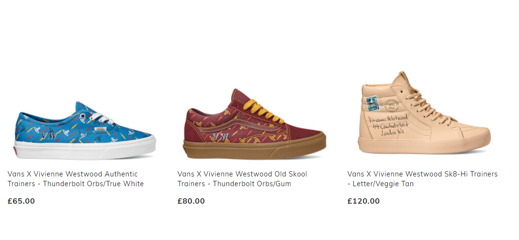 Vans x Vivienne Westwood 联名款，新用户15% OFF