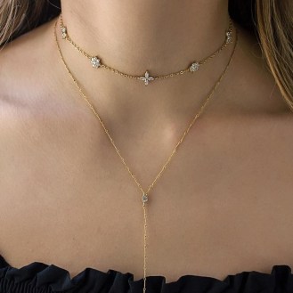 38 Pretty Layered Diamond Necklaces Ideas For Beauty Womens To Try Asap