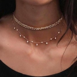 38 Pretty Layered Diamond Necklaces Ideas For Beauty Womens To Try Asap