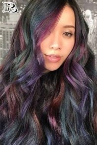 37 Pretty Oil Slick Hair Ideas That Can Make You Look More Beauty