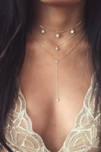 38 Pretty Layered Diamond Necklaces Ideas For Beauty Womens To Try Asap