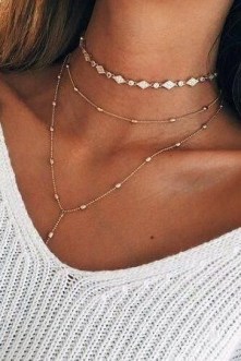 38 Pretty Layered Diamond Necklaces Ideas For Beauty Womens To Try Asap