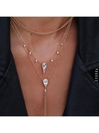 38 Pretty Layered Diamond Necklaces Ideas For Beauty Womens To Try Asap