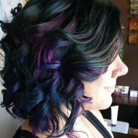 37 Pretty Oil Slick Hair Ideas That Can Make You Look More Beauty